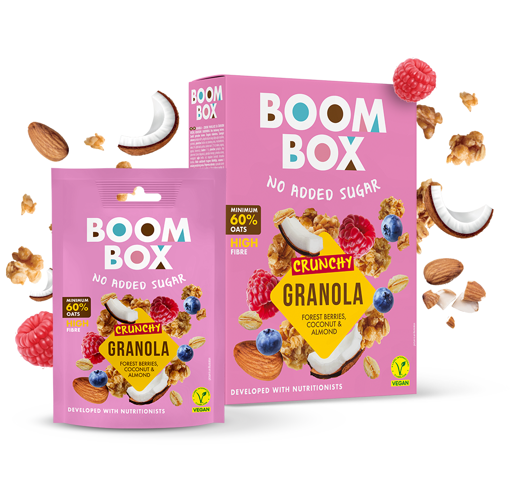 granola gozdni sadeži