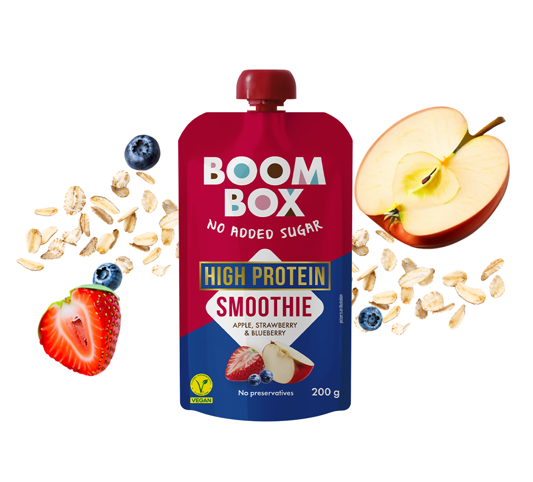 High Protein smoothie jabuka, jagoda i borovnica